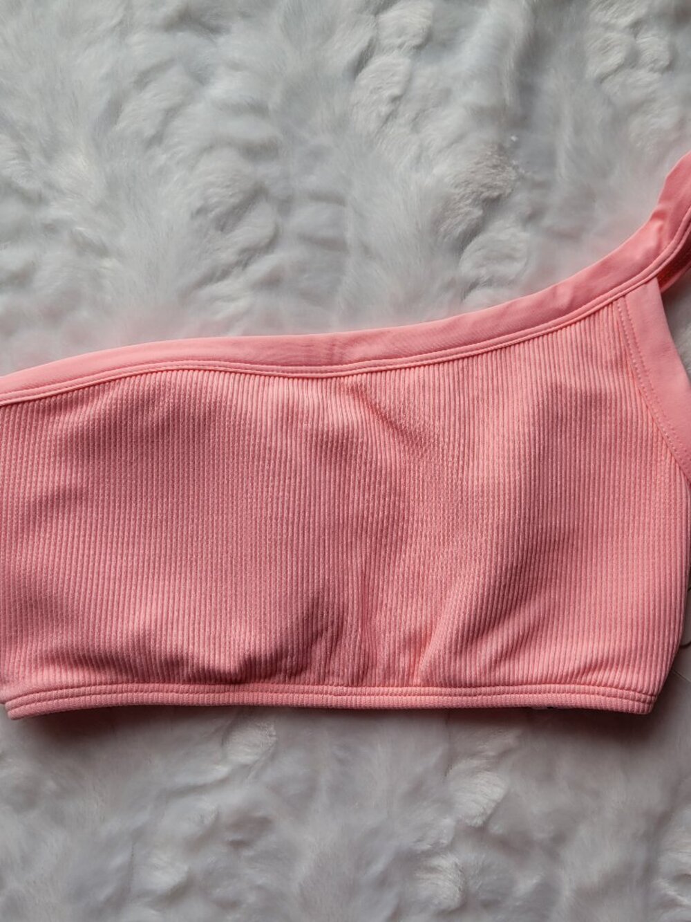 L*Space Bikini Top Women's XS Swim Axel Pink One Shoulder Swimwear NWT